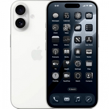 Смартфон Apple iPhone 16 128 ГБ белый